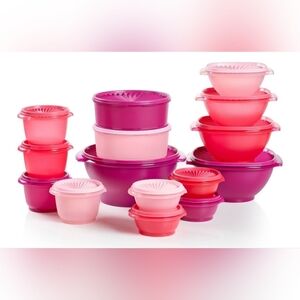 Tupperware Pink Kitchen Food Storage Set
